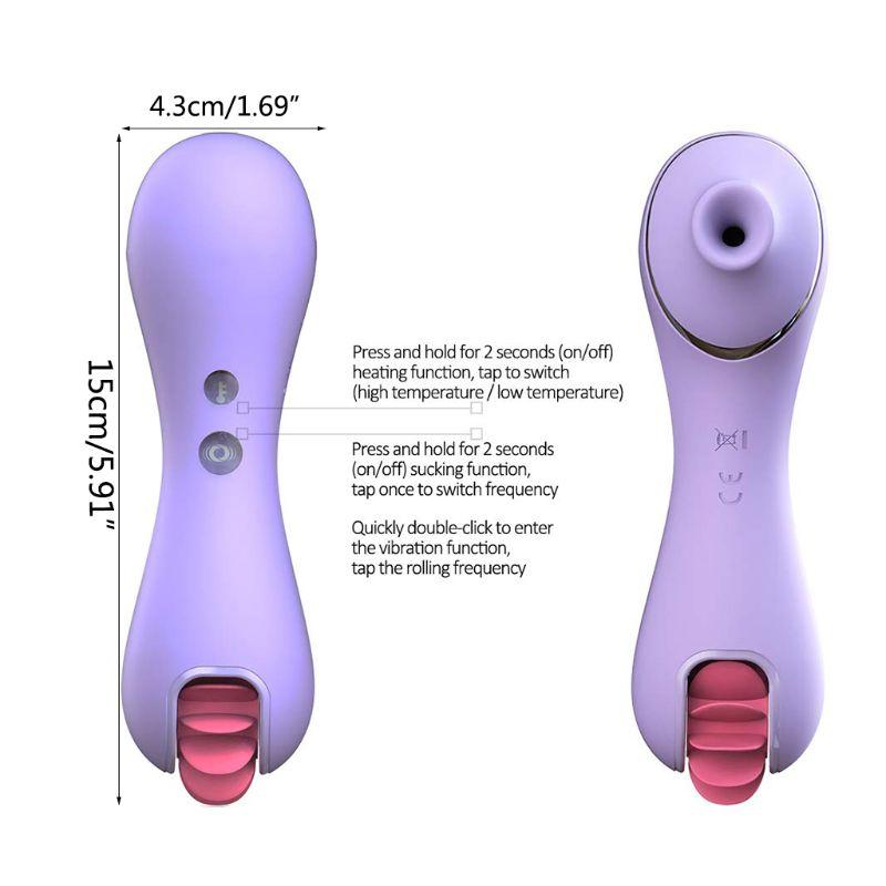 Sex Licking Tongue  Nipple Sucking Clitoral Suction Stimulator Clitoral S
