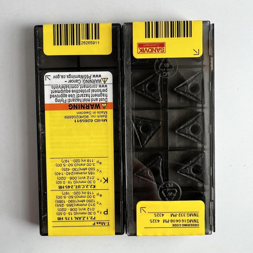 Original Sandvik / TNMG160408-PM 4325  / CNC lathe carbide blade 10 PCS