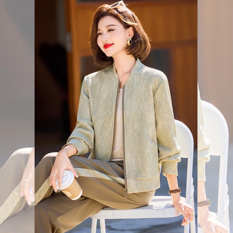 Women's Casual Long-Sleeve Top & High-Waist Pants Set