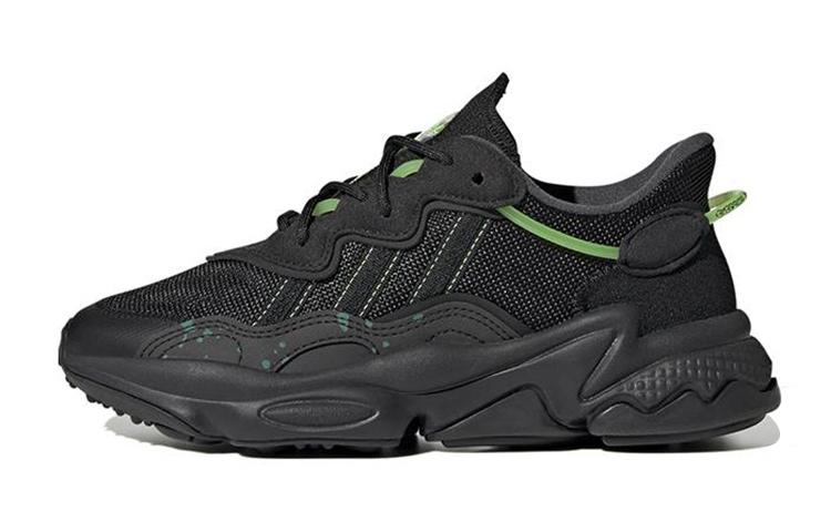 Adidas Ozweego Black Solar Green GS HQ1637 38