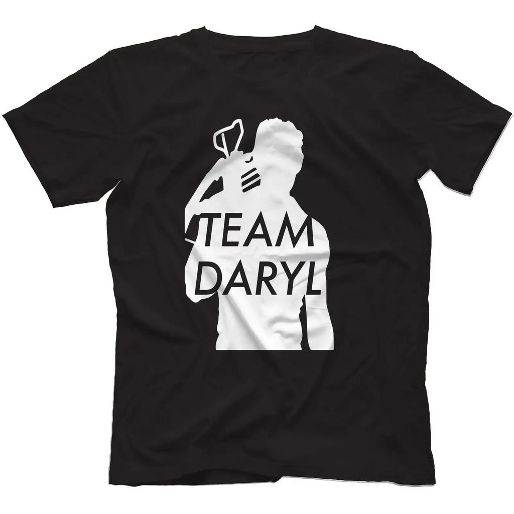 Team Daryl Zombie Tv Series Inspired Tshirt 100 Cotton Oneck Short Sleeve Summer Casual Unisexs Tshirt Size S3xl