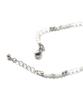 Polalita Crystal White Steel Bar Bracelet (Plt-Br-045_Wt)
