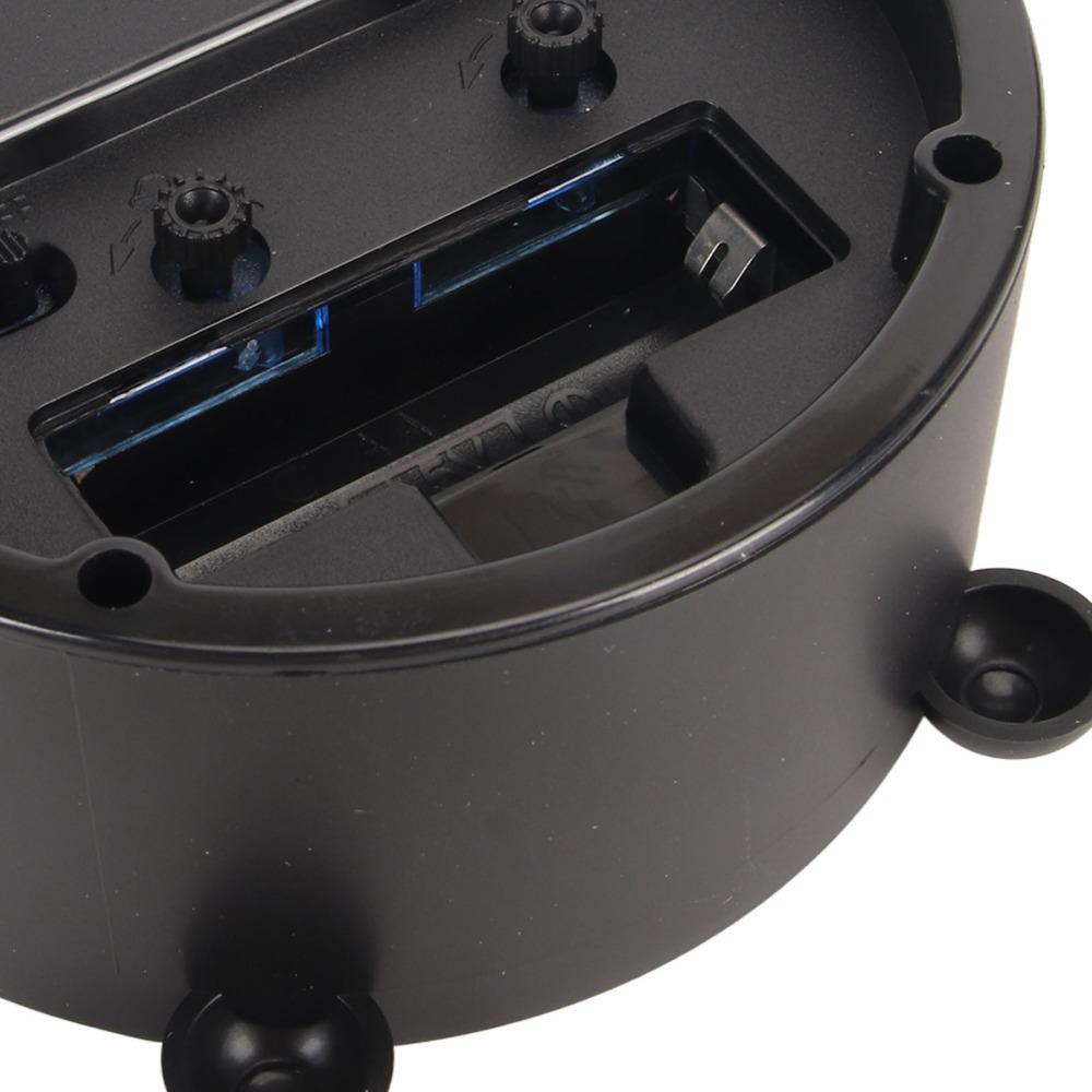 Silent Non-Ticking Alarm Clock Round Table Clock Simple Travel Alarm Clock  For Bedroom