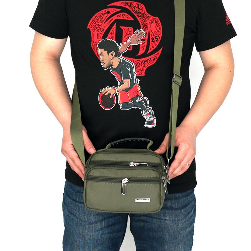 Men's Waterproof Oxford Canvas Crossbody Small Backpack - Korean Style