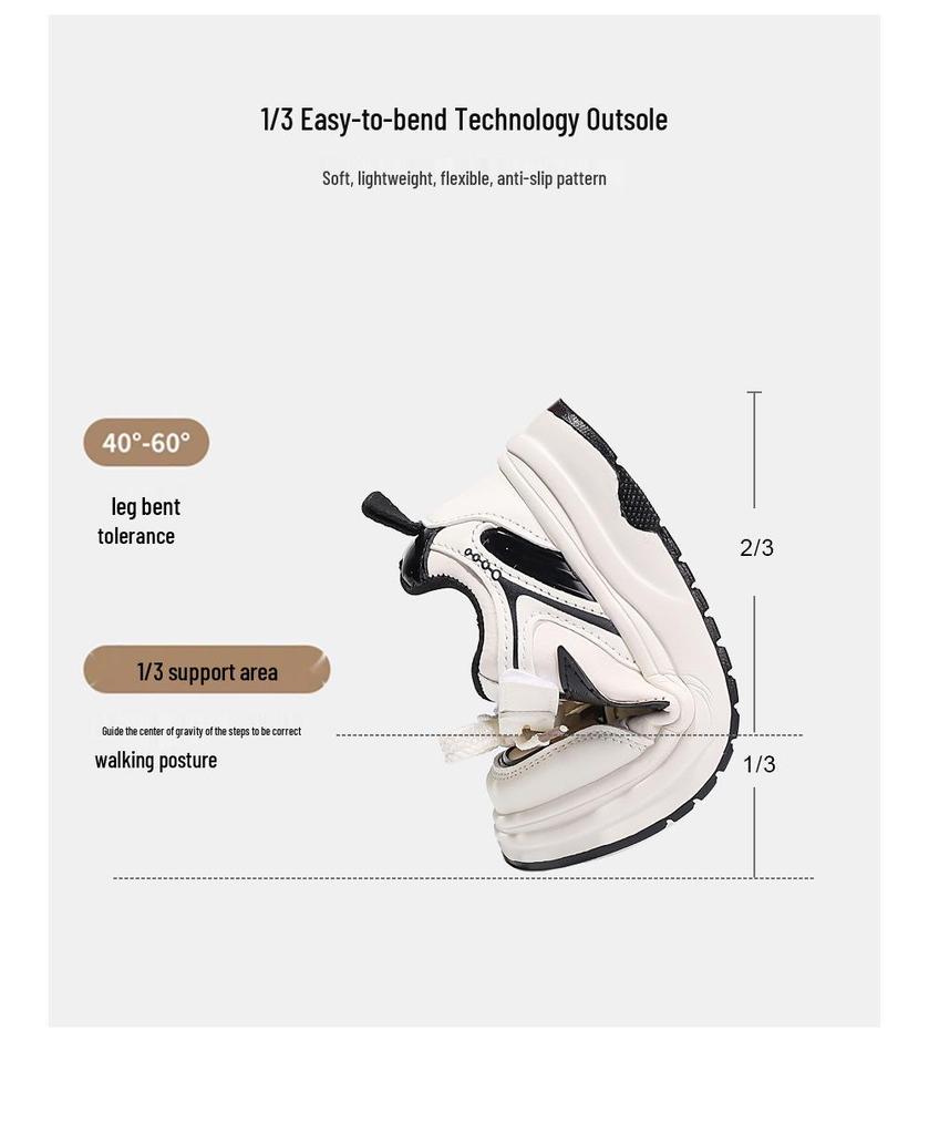 Scarpe Sportive da Skate per Bambini 2026 - Nuova Collezione Primavera/Autunno, Bianche Casual con Suola Morbida per Ragazzi e Ragazze
