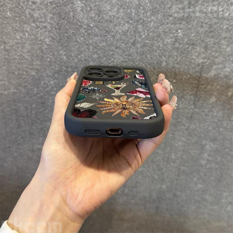 Fashion Black Collage Sun Pattern Eye Design Case For Samsung Galaxy S25 S24 S23 S22 S21 Ultra Plus S20 FE A55 A54 A15 A35 Cover