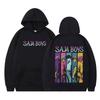 KPop Demon Hunters Saja Boys Fashion Graphic Hoodie Men Women Vintage Tracksuit Long-sleeved Loose Casual Oversized Sweatshirt