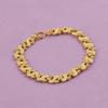 Gold-Plated Women's Bracelet with Heart-Shaped Luck Beads - Versatile Gift for Attracting Wealth and Supporting Husband