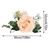 Florals Curtain Holdbacks 4 Pack Artificial Rose Flower Window Drapes Tiebacks Clips Accessories for Wedding Decoration