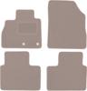Beige Velvet Floor Mats For: Renault Grand Scenic IV Minivan (2016-)