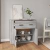 Vidaxl Cabinet, Sonoma Grey Oak, 80X33X70 Cm, Wood-Based Material