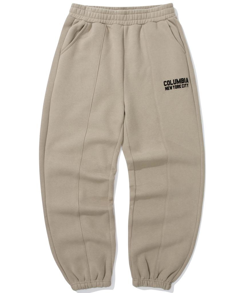 COLUMBIA UNIVERSITY Ny Blackseries Loose-Fit Fleece Sweatpants Natural Beige