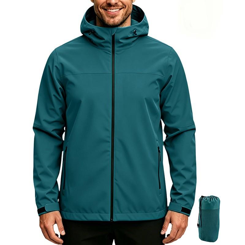 Womens Hooded Hiking Jacket Waterproof Windproof Outdoor Trekking Coat