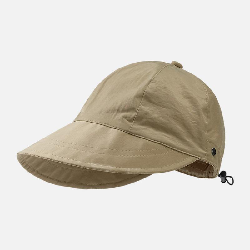 Peaked cap breathable quick drying sun protection sun hat children spring and summer adjustable thin large brim sun hat wind
