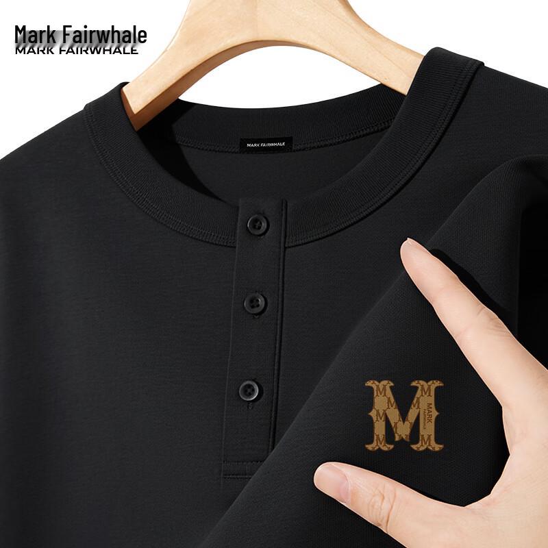 Mark Fairwhale Men s American Style Henley Long-Sleeve T-Shirt 3XL