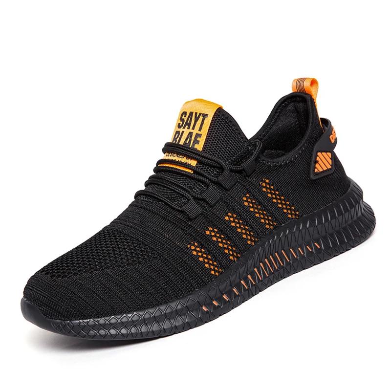 

Модная обувь Мужские кроссовки Весна Лето Повседневная обувь Дышащая сетчатая обувь для бега Мужская мода Удобная обувь для ходьбы Спортивная обувь 48 оранжевый