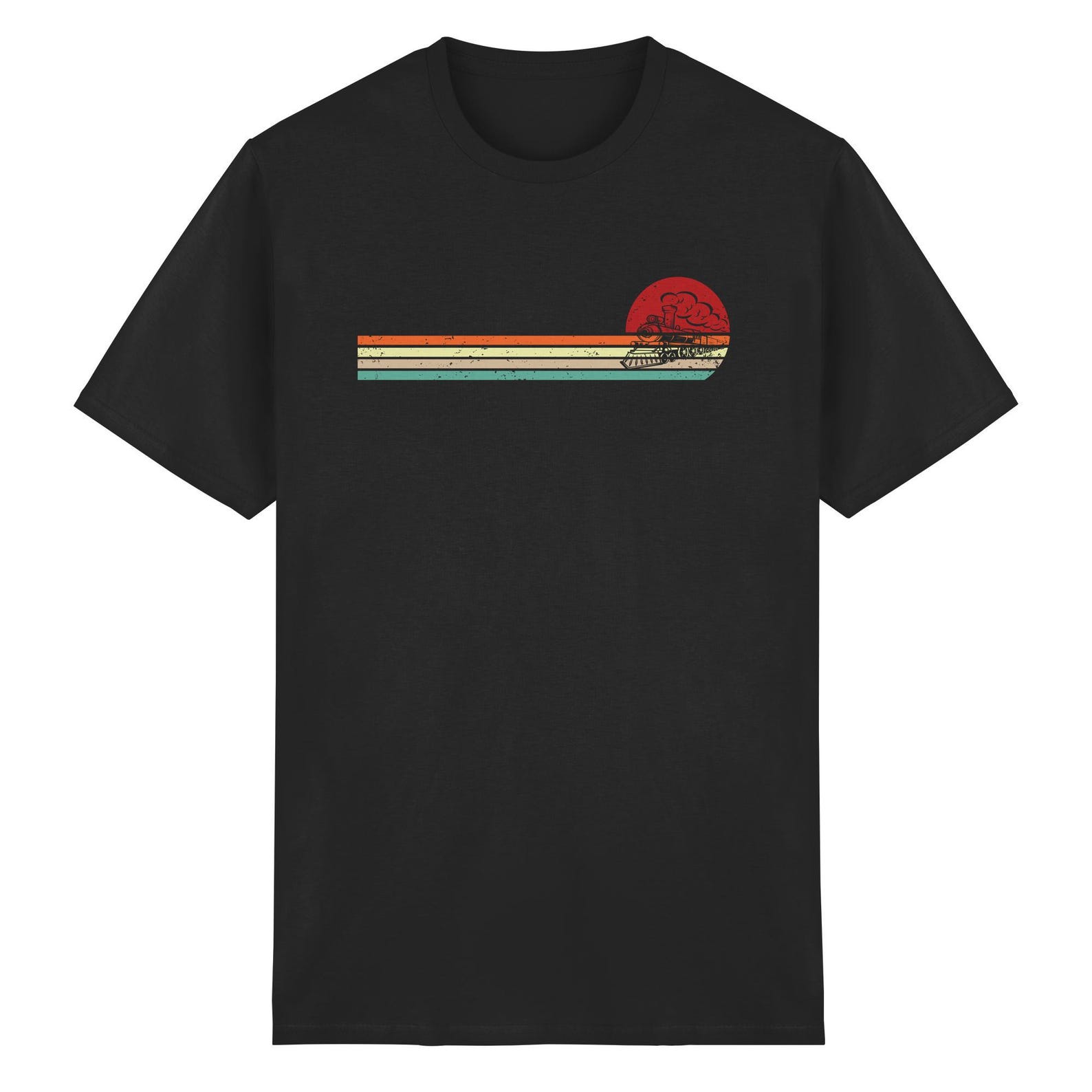 Model railway, retro, railwayman T-shirt, vintage, railway, steam locomotive, gift idea - Men s T-shirt M