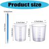 Sturdy Resin Measuring Cup Set Easy Cleaning Multipurpose Crafting Tool for Enthusiasts