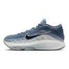 Nike G.T. Hustle 3 Cushioning Slip Resistant Mid Top Basketball Shoes Men's Gray Blue Basketball Shoes FV5952-402