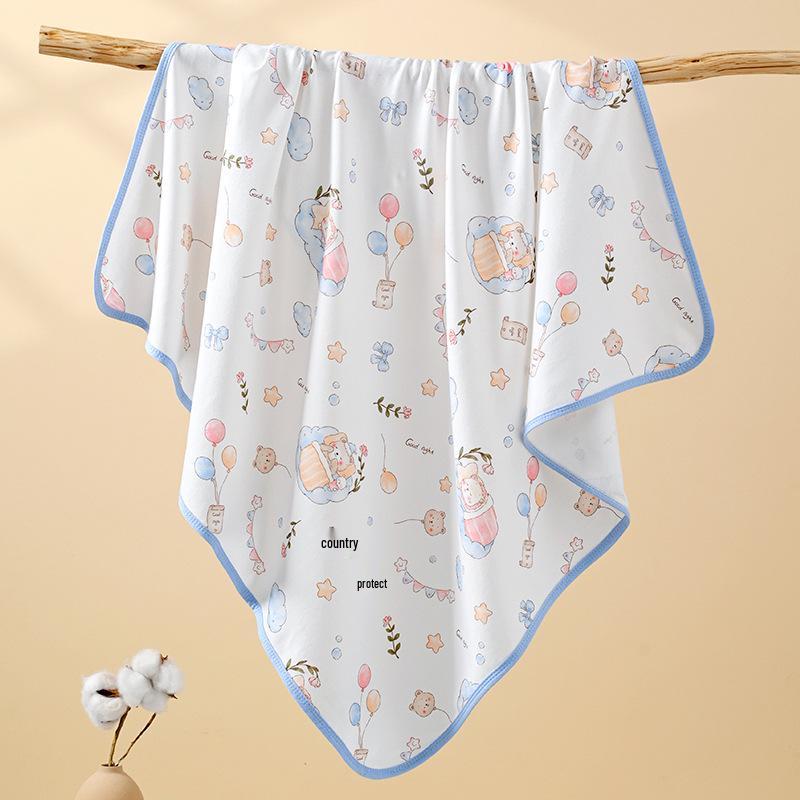 Breathable Pure Cotton Newborn Swaddle Blanket, Thin To Prevent Startle Reflex, Infant Type A.