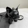 NEW Doggie Shoulder Bag for Women Bulldog Crossbody Leather Bag Adjustable Strap Messenger Bag w/Zipper for Shoping Travel