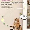Interactive Cat Toy with Suction Cup Electric Butterfly Toy Flutter Rotating Kitten Toys for Indoor Cats