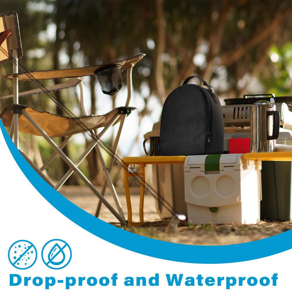 Anti-Drop Cooling Fan Protective Case Tool Pouch Camping Fan Storage Bag Waterproof Tent Fan Carry Bag With Handle For Camping