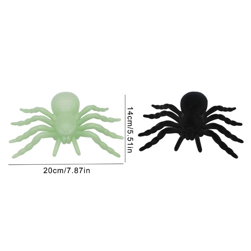 Fashoin Soft Sturdy Plastic Spiders Portable Accessory for Halloweens Gags Lifelikes Designs Easy to Use Decoration