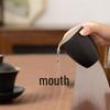 Elegant Black Ceramic Gong Dao Bei Tea Dispenser with Eagle Beak Design for Gongfu Tea Sets