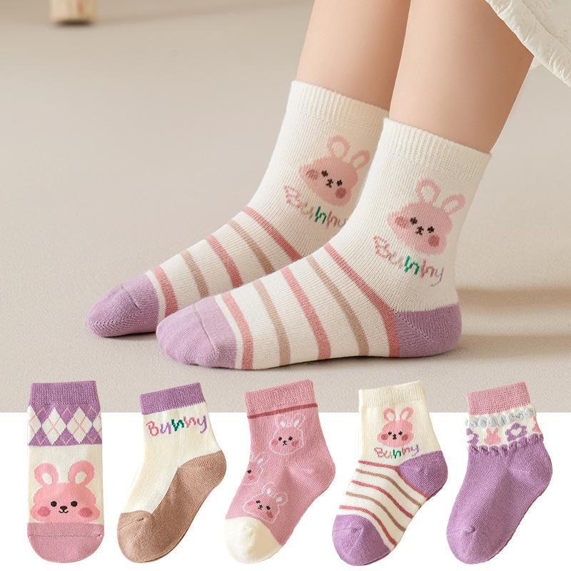 

Winter Plush Thickened Heat Storage Warm Cartoon Cute Mid-length Baby Socks L