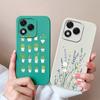 Case For Honor 400 Lite Candy Painted Flowers Phone Cover Soft Liquid Silicone Upgrade Camera Protection Shockproof Back Covers