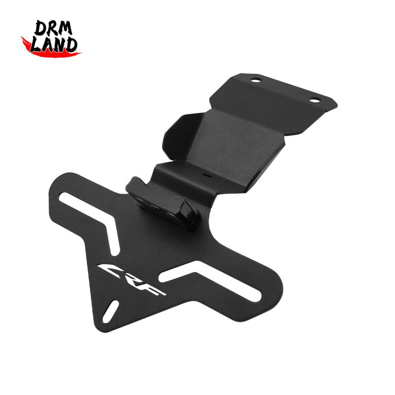 Motorcycle Rear Registration Bracket Tail Tidy License Plate Holder Frame LED Light CRF300L CRF 300 L Rally 2021-2024 For Honda