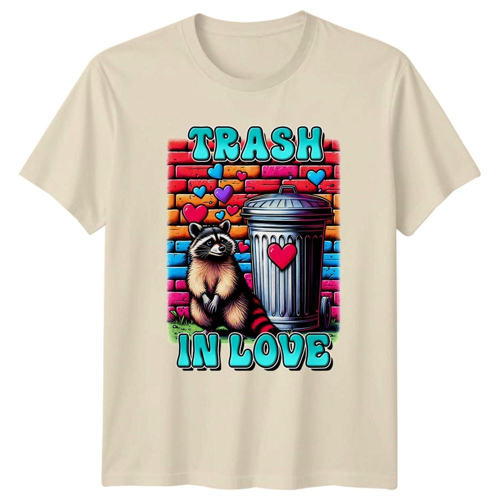 Trash In Love TShirt Raccoon Love Animal Valentines Day Gift For Him And Her