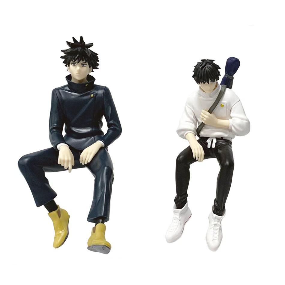 Hot Jujutsu Kaisen Okkotsu Yuta Fushiguro Megumi 14.5-17Cm Sitting Posture Anime Model Figure Good Pvc Desktop Periphery Doll