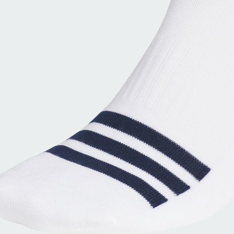 Adidas Oddychające Miękkie Wygodne Skarpety Golfowe Zestaw 3 Par Skarpety Unisex Białe JD6568