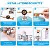 Neuer Camping-Gaskocher Tragbar Faltbar Outdoor Rucksacktouren Winddichter Kocher Touristenausrüstung zum Kochen Wandern BBQ Picknick 4800W