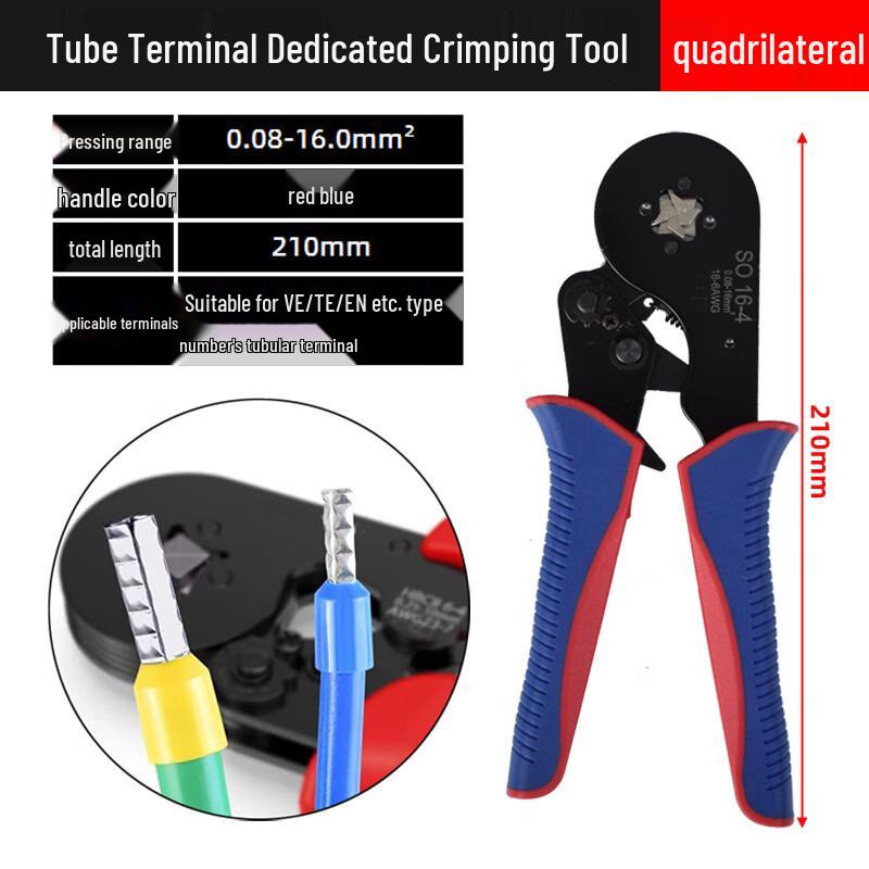 

Beiyou Manual Tubular Terminal Crimping Pliers CN plug (adapter included)
