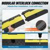 3 Pack Rubber Cable Protector Ramp, 2 Channel, 12000 Lbs/axle Capacity Heavy Duty Hose Wire Cover Ramp Driveway, Traffic Speed Bump W/ Flip-Open Top