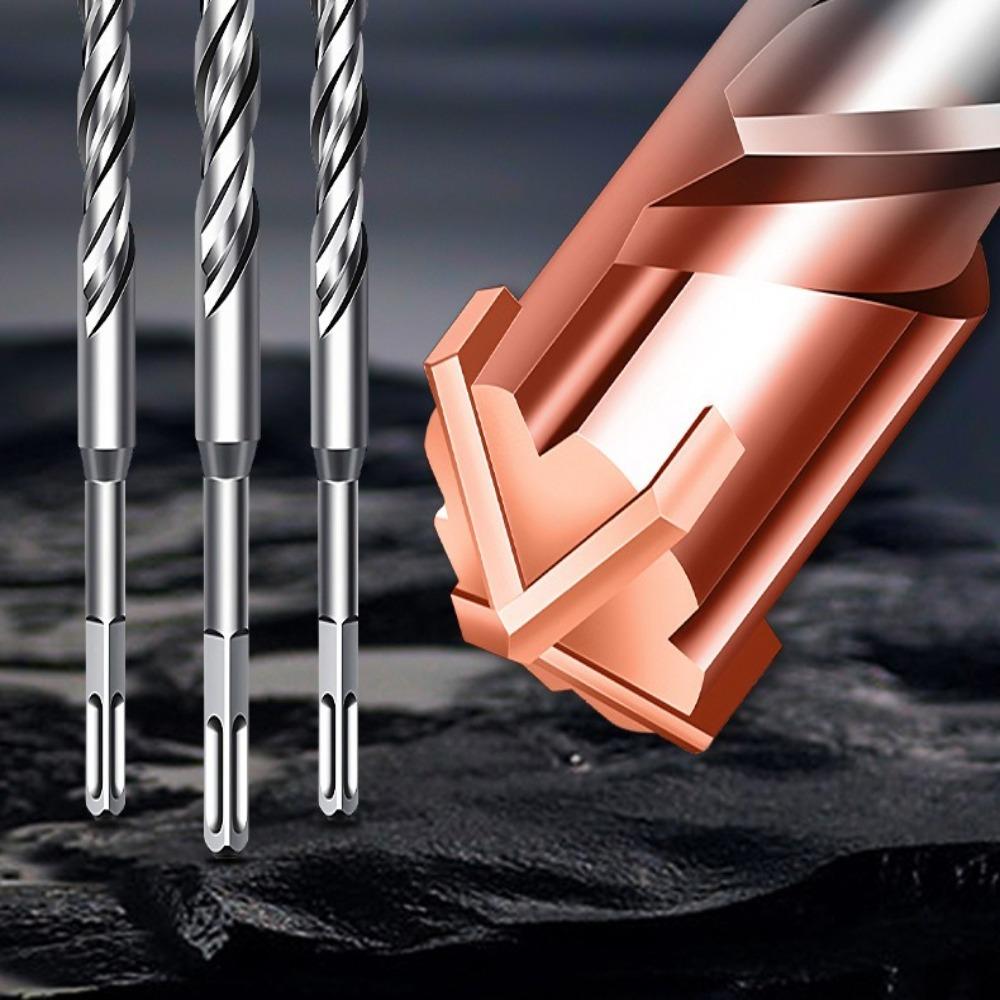 New Cross Tips SDS Plus Drill Bits 150mm Rotary Hammer Drill Bit Impact Drills 6/8/10/12mm Carbide Tipped Drill Masonry