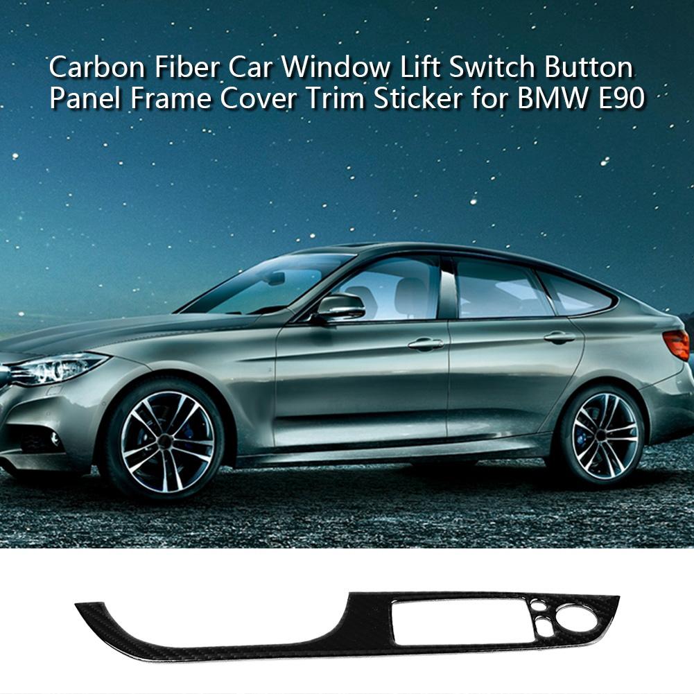 

Левостороннее вождение Углеродное волокно LHD Панель с кнопками переключателя стеклоподъемника, накладка, наклейка для E90 (К)