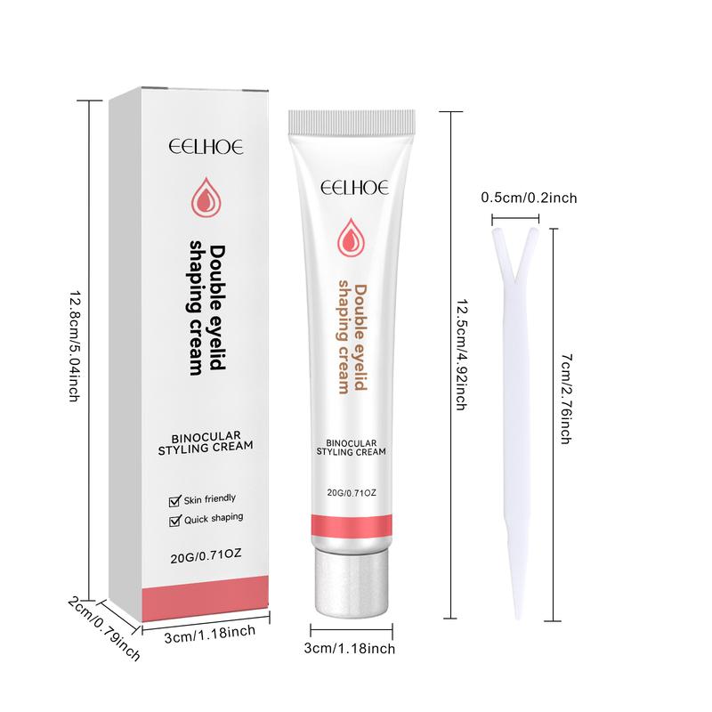 Double Eyelid Styling Cream Natural Invisible Eye Lift Eyelid Adhesive Cream Quick-Drying Long Lasting Eyelid Glue With Y Stick