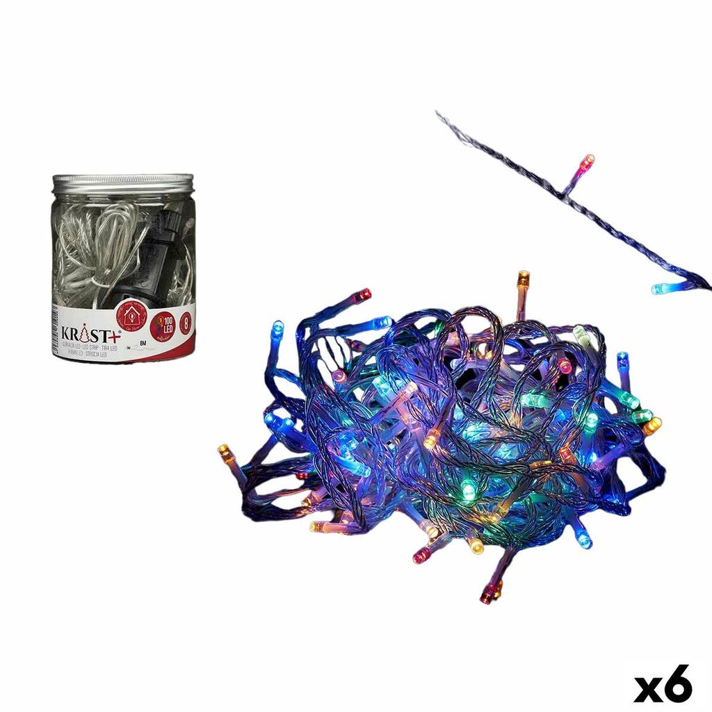 Krans av LED-lys Flerfarget 8m 3,6W (6 enheter)