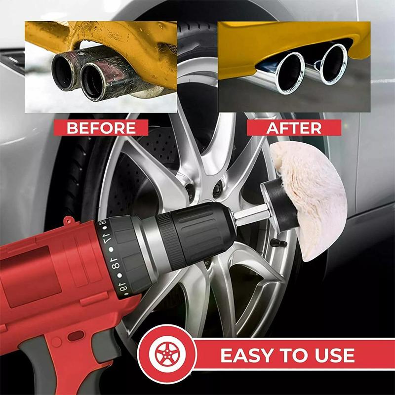 6Pcs Polishing Buffing Pads Mop Wheel Buffer Pad Drill Kit for Car Polisher Set