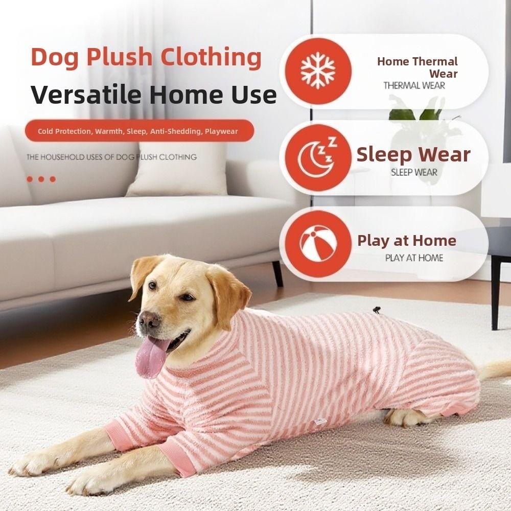 Anti-hair Loss Dog Jumpsuit Cotton Material Dog Pajamas Cozy Dog Sleepwear  Pet Home Wear