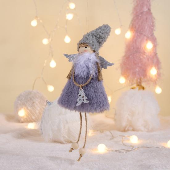 Christmas Tree Pendant Angel Doll Decorative Ornament Festive Home Decor Divine Charm Christmas Tree Hanging Element