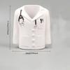 1pc Creative Doctor's Coat-Shaped Pen Holder, Medical Theme Desktop Organizer, Home and Office Desk Decorative Pen Cup