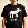 Death Metal Unicorn Y2K Funny Weird Meme Sarcastic Ironic T-Shirt