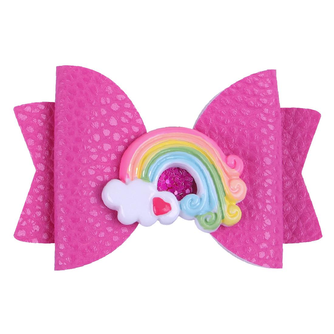 

1 шт. ПУ кожаные банты для волос с заколками 3-дюймовые банты Радужные заколки для волос Девочки Заколки для волос Дети Детские заколки Аксессуары для волос для вечеринки