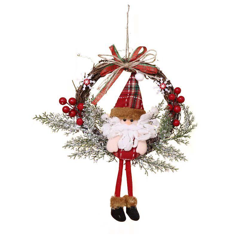 Elegant Xmas Decorations Garland Rattan With Twinkling Lights For Holiday Cheer