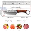 Stainless Steel Meat Cleaver Kitchen Boning Knife Kitchen Vegetable and Fruit Slicing Knife Handle Knife with Cover